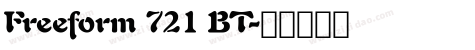Freeform 721 BT字体转换